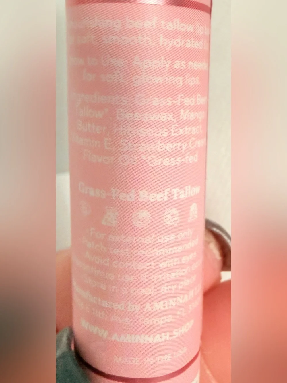 AMINAH Glow Cloud Tallow Lip Balm set Hydrating Pink Balm! You get both! NEW